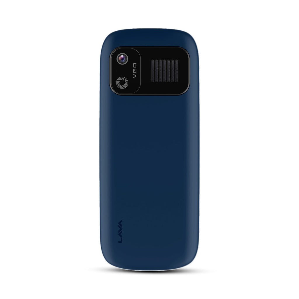 (Refurbished) Lava A5 Stylish ID with Dirt Resistant P+Rkeypad, 1000mAh Battery, Auto Call Recording, Digital Camera, Number Talker, Powerful Speaker (Blue) - Triveni World