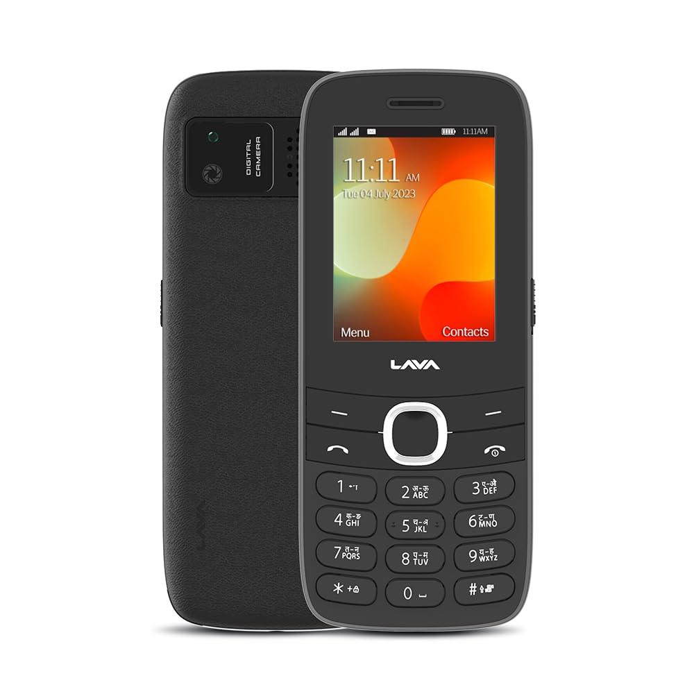 (Refurbished) Lava A7 Torch, with 2575mAh Battery, 2.4 inch Big Display, Superior Stereo Sound, keypad Mobile with Wireless FM and Auto Call Recording, Black - Triveni World