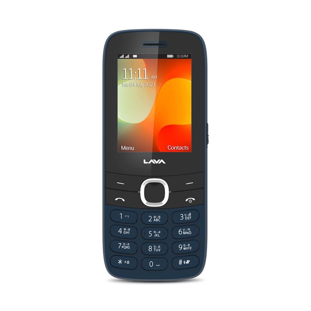 (Refurbished) Lava A7 Torch, with 2575mAh Battery, 2.4 inch Big Display, Superior Stereo Sound, keypad Mobile with Wireless FM and Auto Call Recording, Blue - Triveni World