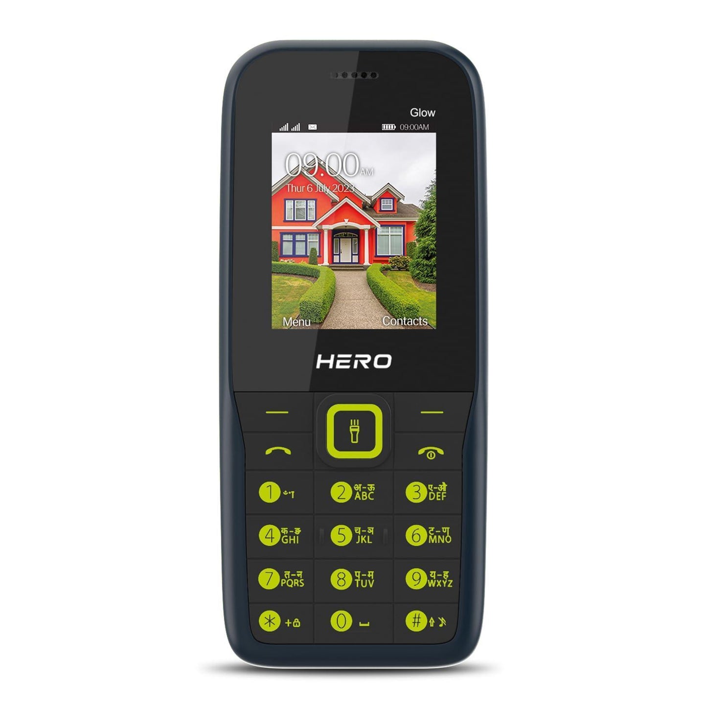 (Refurbished) Lava Hero Glow with Sleek and Stylish Design, 10 Regional Languages Input Support, Auto Call Recording, Wireless FM with Recording and 32 GB Expandable Storage (Blue Green) - Triveni World