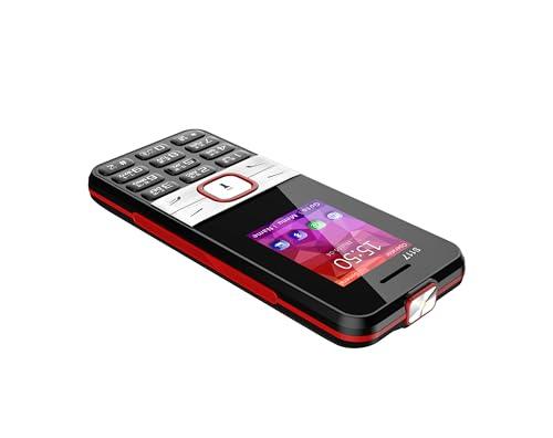 (Refurbished) Micromax S117, Dual Sim Keypad with Long Lasting Battery & Dedicated Notification Ring, Wireless FM with Auto Call Recording, Camera| Black & Red - Triveni World