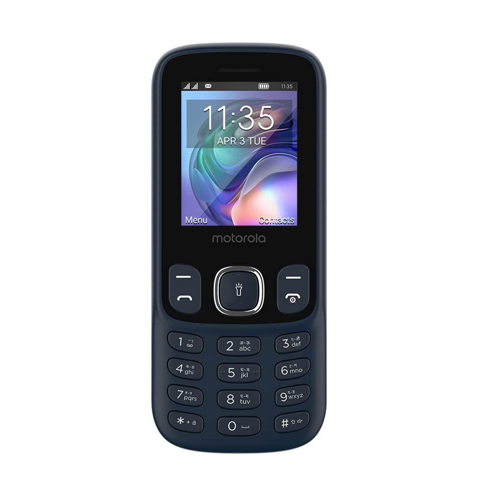 (Refurbished) Motorola A10e Dual Sim keypad Mobile with 800 mAh Battery, Expandable Storage Upto 32GB, W - Triveni World