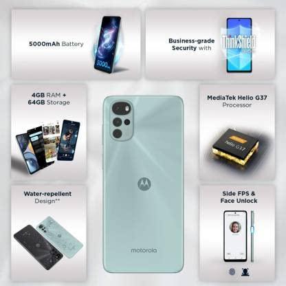 (Refurbished) Motorola g22 (Mint Green, 64 GB) (4 GB RAM) - Triveni World