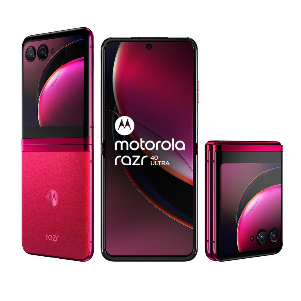 (Refurbished) Motorola razr 40 Ultra (Viva Magenta, 8GB RAM, 256GB Storage) | 3.6" External AMOLED Display | 6.9" AMOLED 165Hz Display | 32MP Selfie Camera |30W TurboPower Charging | Android 13 - Triveni World