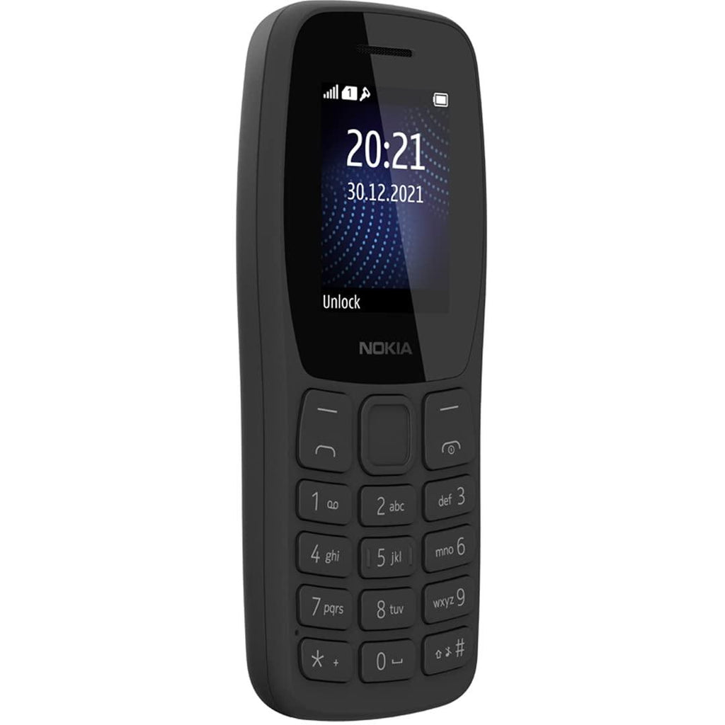 (Refurbished) Nokia 105 Classic | Single Sim Keypad Phone with Built-in UPI Payments, Long-Lasting Battery, Wireless FM Radio, Charger in-Box | Charcoal - Triveni World