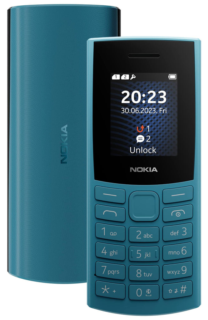 (Refurbished) Nokia 106 4G Keypad Phone with 4G, Built-in UPI Payments App, Long-Lasting Battery, Wireless FM Radio & MP3 Player, and MicroSD Card Slot | Blue - Triveni World