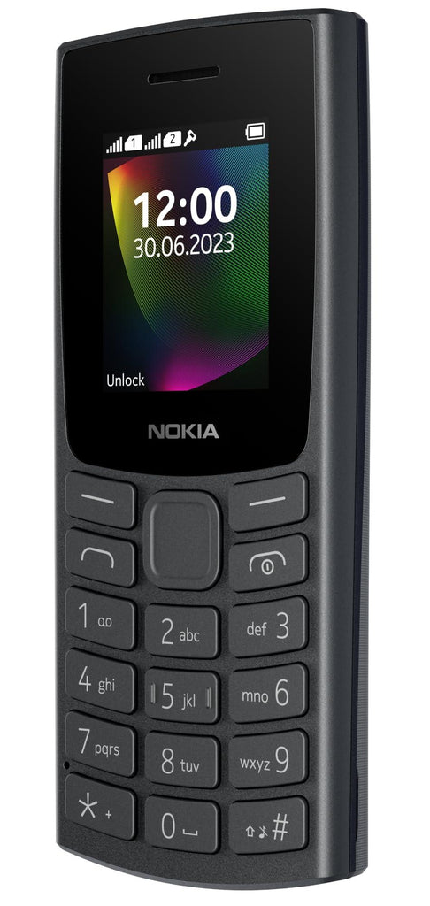 (Refurbished) Nokia 106 Single Sim, Keypad Phone with Built-in UPI Payments App, Long-Lasting Battery, Wireless FM Radio & MP3 Player, and MicroSD Card Slot | Charcoal - Triveni World