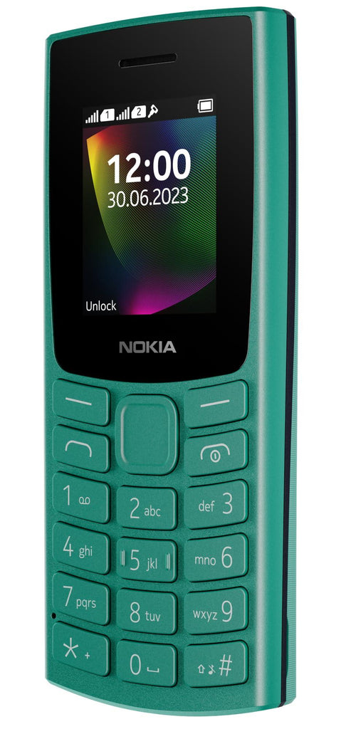 (Refurbished) Nokia 106 Single Sim, Keypad Phone with Built-in UPI Payments App, Long-Lasting Battery, Wireless FM Radio & MP3 Player, and MicroSD Card Slot | Green - Triveni World