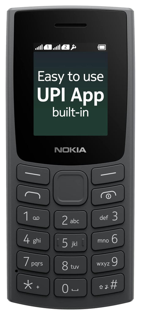 (Refurbished) Nokia All-New 105 Dual Sim Keypad Phone with Built-in UPI Payments, Long-Lasting Battery, Wireless FM Radio | Charcoal - Triveni World