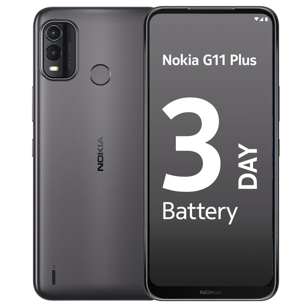 (Refurbished) Nokia G11 Android 12 Smartphone, Dual SIM, 3-Day Battery Life, 4GB RAM + 64GB Storage - Triveni World