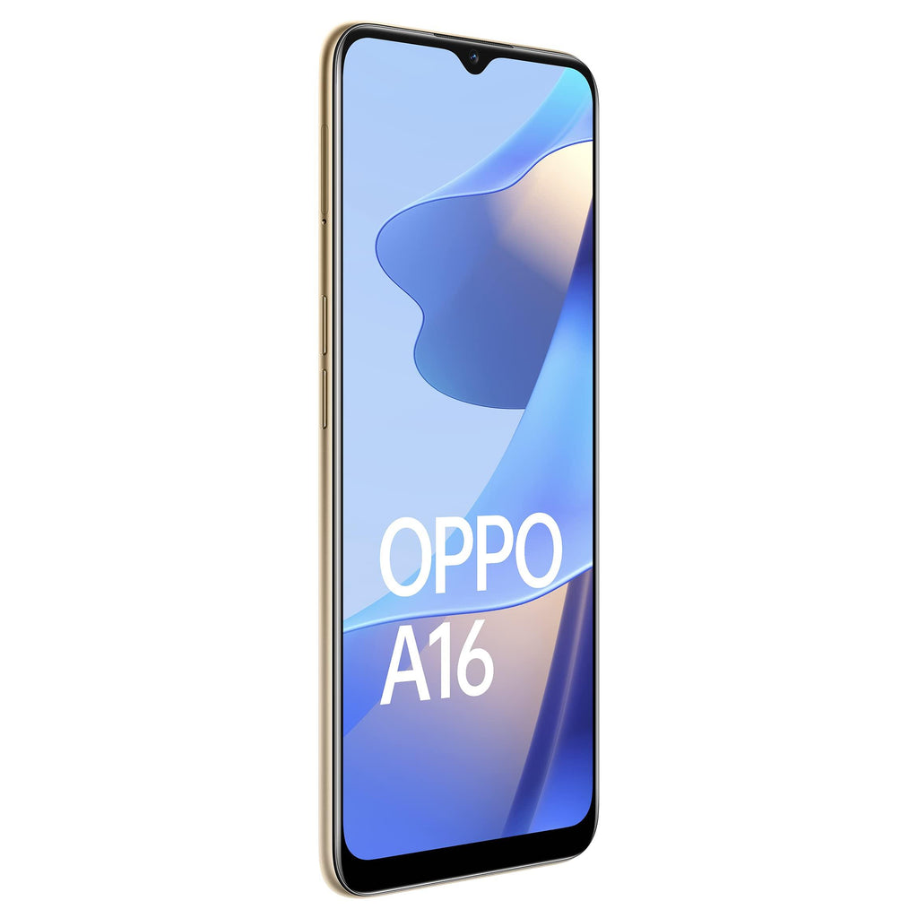 (Refurbished) Oppo A16 (Royal Gold, 4GB RAM, 64GB Storage) Without Offers, Large - Triveni World