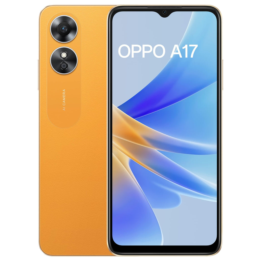 (Refurbished) OPPO A17 (Sunlight Orange, 4GB RAM, 64GB Storage) - Triveni World