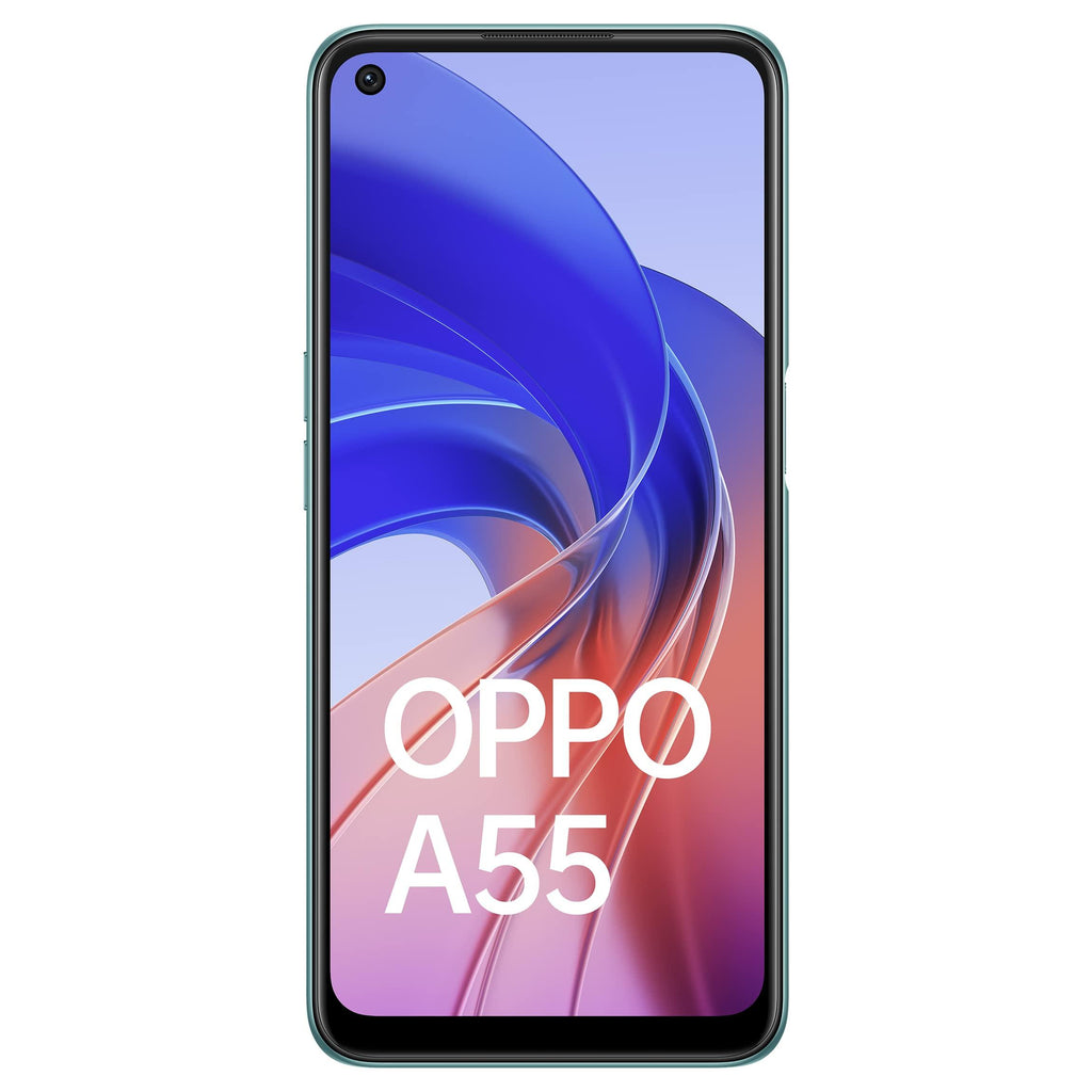 (Refurbished) Oppo A55 (Mint Green, 4GB RAM, 128GB Storage) | 5000mAh Battery | 50MP AI Camera | 18W Fast Charging | with No Cost EMI/Additional Exchange Offers - Triveni World