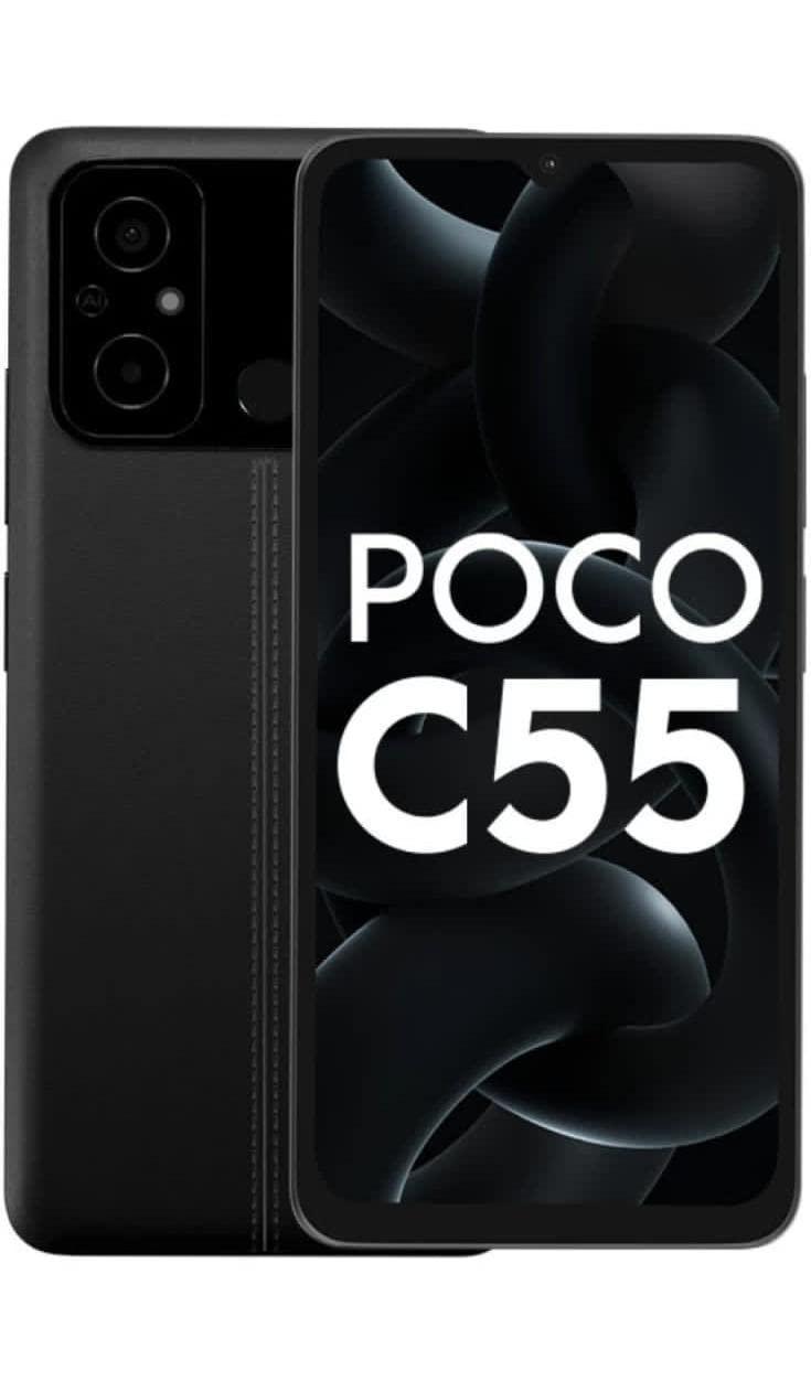 (Refurbished) POCO C55 (Power Black, 64 GB) (4 GB RAM) - Triveni World