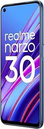 (Refurbished) realme Narzo 30 (Racing Blue, 4GB RAM, 64GB Storage) Without Offers - Triveni World