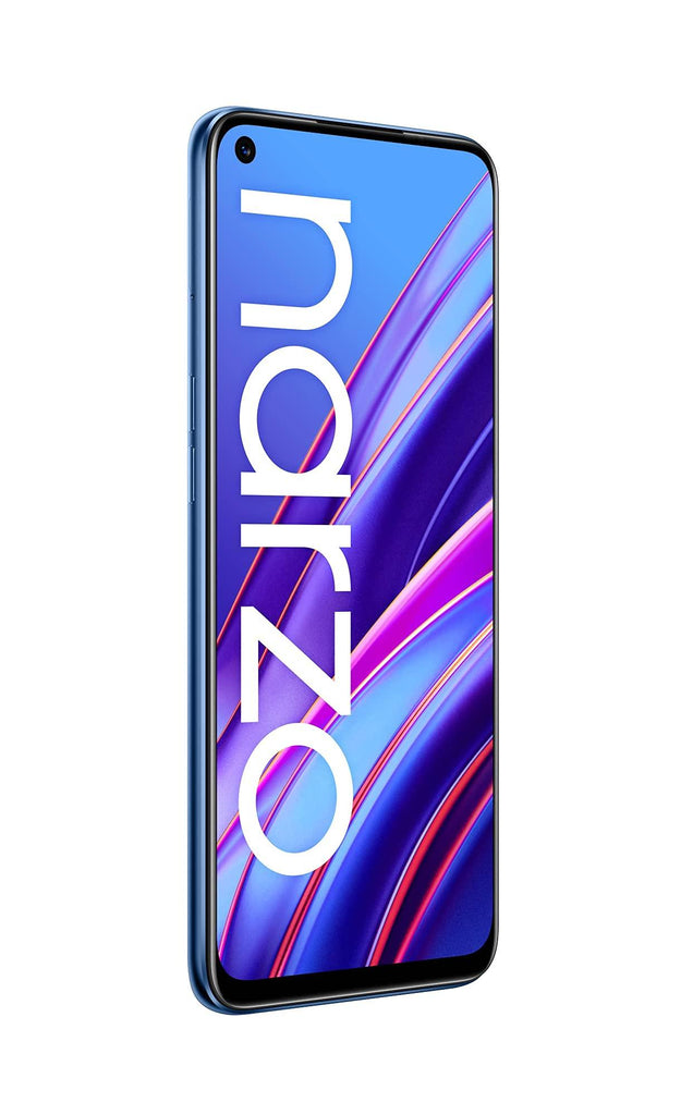 (Refurbished) realme narzo 30 (Racing Blue, 6GB RAM, 64 GB Storage) - MediaTek Helio G95 processor I Ful - Triveni World