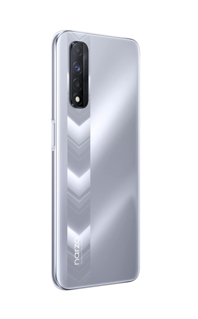 (Refurbished) realme narzo 30 (Racing Silver, 4GB RAM, 64GB Storage) - MediaTek Helio G95 processor I Full HD+ display with No Cost EMI/Additional Exchange Offers - Triveni World