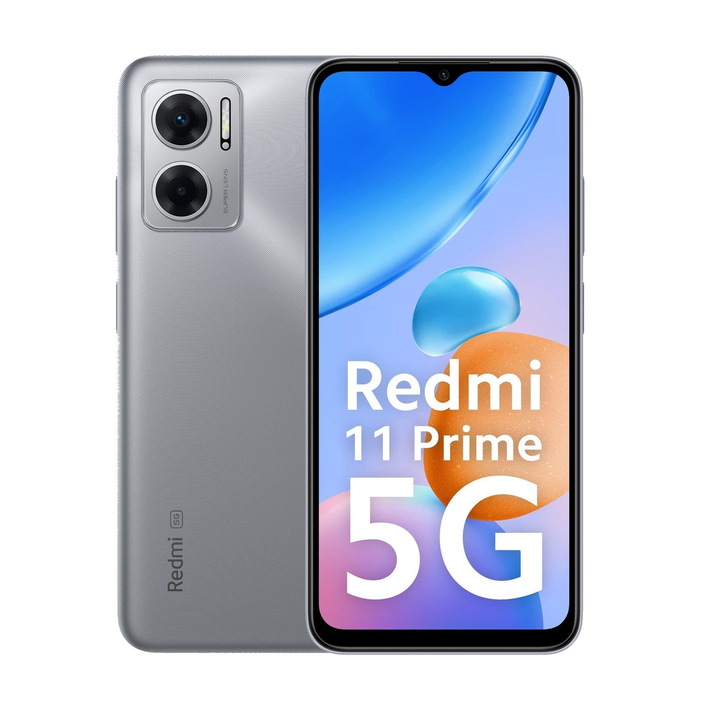 (Refurbished) Redmi 11 Prime 5G (Chrome Silver, 6GB RAM, 128GB Storage) | Prime Design | MTK Dimensity 700 | 50 MP Dual Cam | 5000mAh | 7 Band 5G - Triveni World