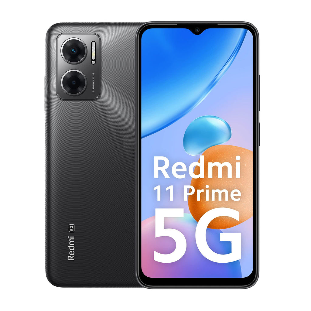 (Refurbished) Redmi 11 Prime 5G (Thunder Black, 4GB RAM, 64GB Storage) | Prime Design | MTK Dimensity 700 | 50 MP Dual Cam | 5000mAh | 7 Band 5G - Triveni World