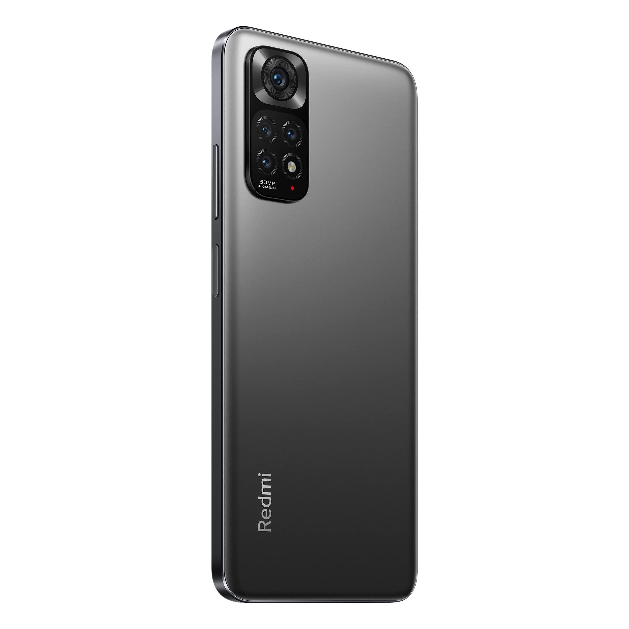 Refurbished) Redmi Note 11 (Space Black, 6GB RAM, 64GB Storage