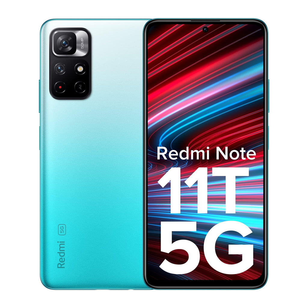 (Refurbished) Redmi Note 11T 5G (Aquamarine Blue 6GB RAM 128GB ROM) | Dimensity 810 5G | 33W Pro Fast Charging | Charger Included - Triveni World