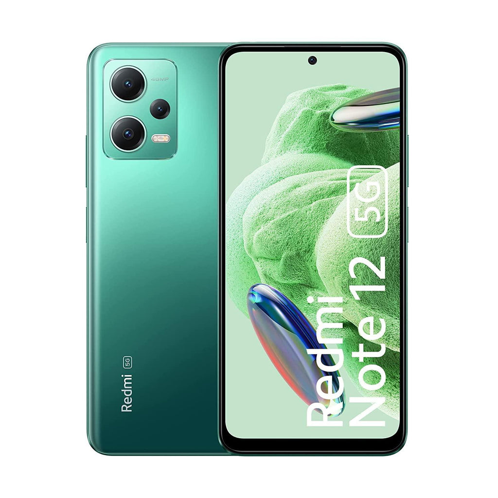 (Refurbished) Redmi Note 12 5G Frosted Green 4GB RAM 128GB ROM | 1st Phone with 120Hz Super AMOLED and Snapdragon® 4 Gen 1 | 48MP AI Triple Camera - Triveni World