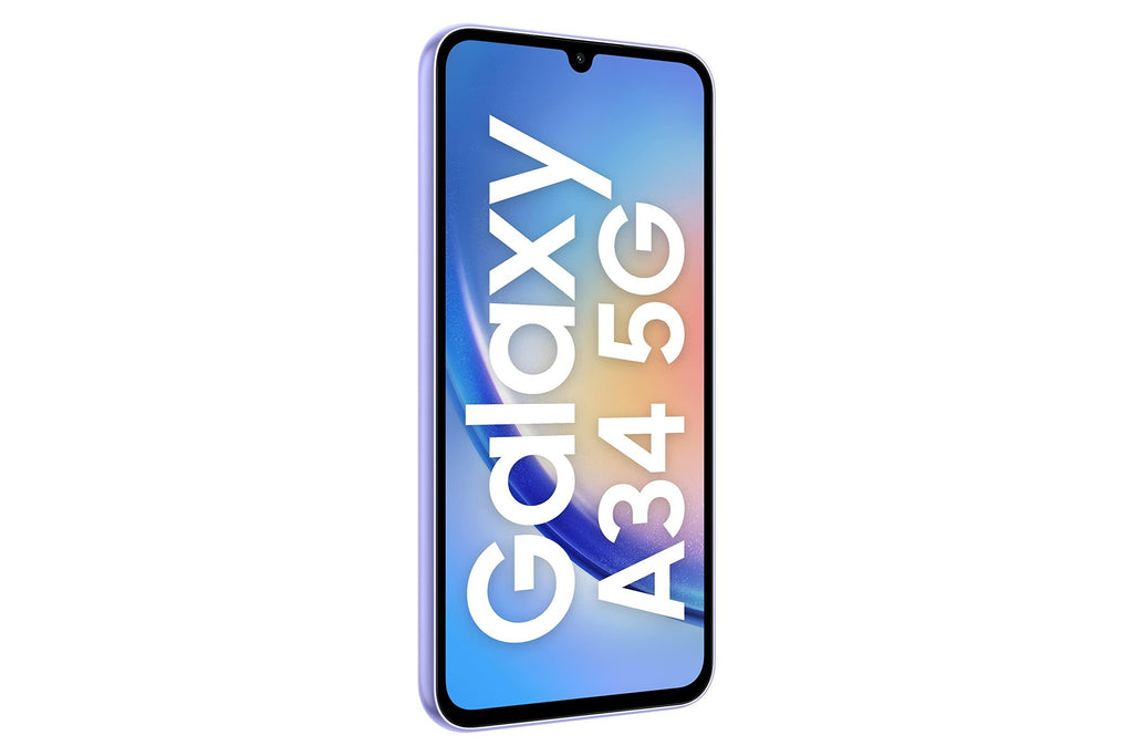 (Refurbished) Samsung Galaxy A34 5G (Awesome Violet, 8GB, 128GB Storage) | 48 MP No Shake Cam (OIS) | IP67 | Gorilla Glass 5 | Voice Focus | Without Charger - Triveni World
