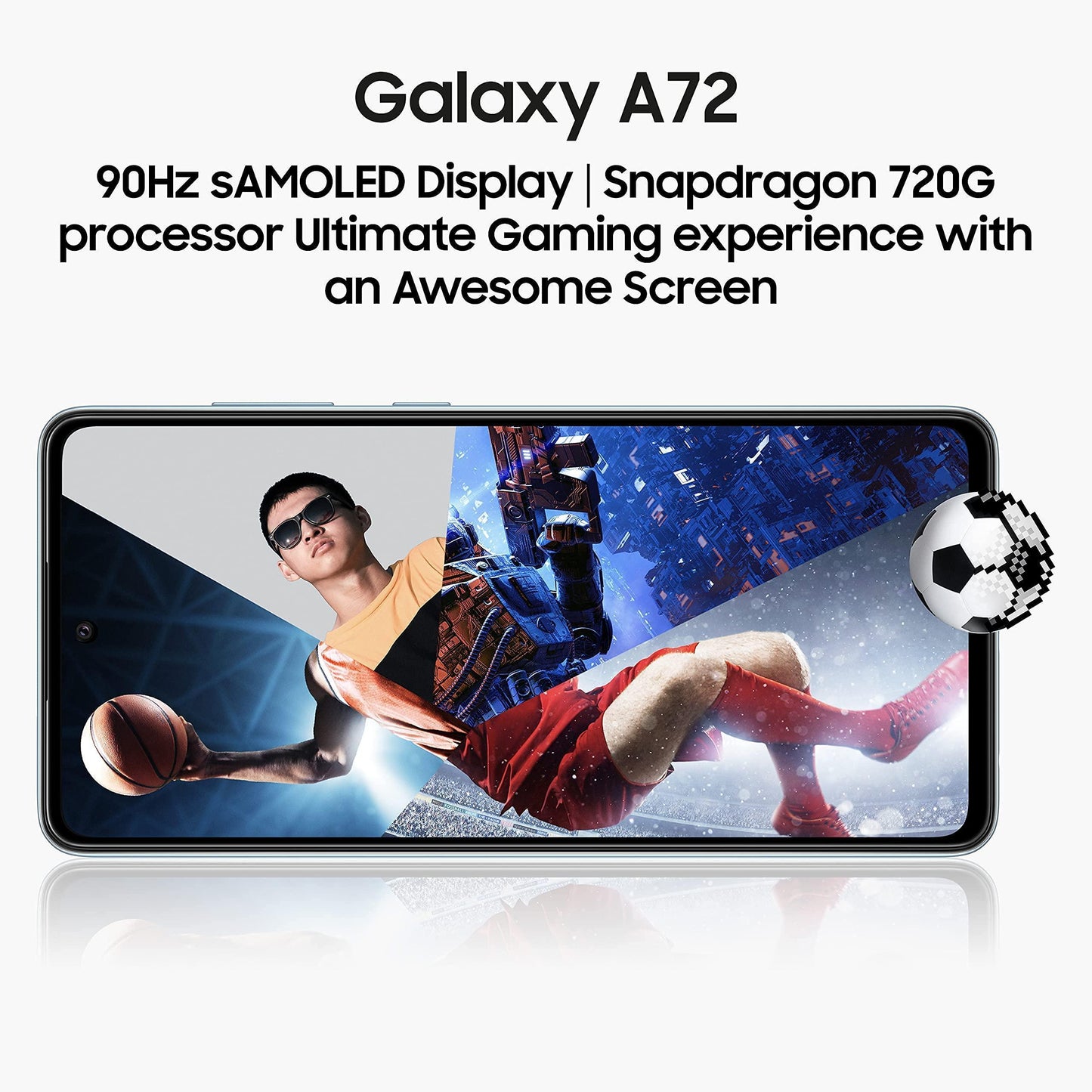 (Refurbished) Samsung Galaxy A72 (Black, 8GB RAM, 128GB Storage) - Triveni World