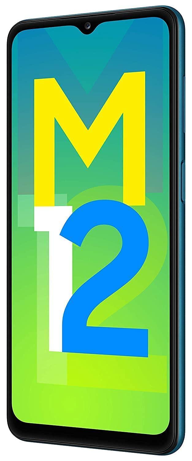 (Refurbished) Samsung Galaxy M12 (Blue,6GB RAM, 128GB Storage) 6000 mAh with 8nm Processor | True 48 MP Quad Camera - Triveni World
