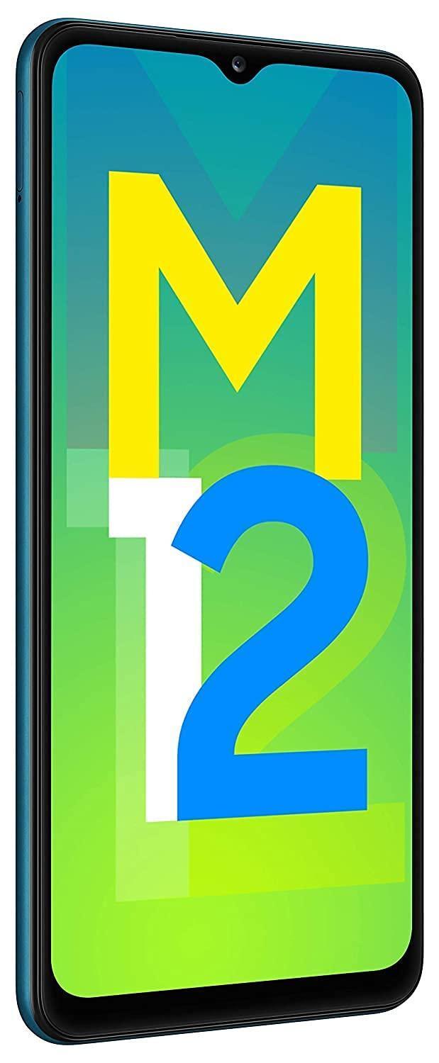 (Refurbished) Samsung Galaxy M12 (Blue,6GB RAM, 128GB Storage) 6000 mAh with 8nm Processor | True 48 MP Quad Camera - Triveni World