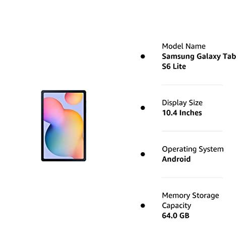 (Refurbished) Samsung Galaxy Tab S6 Lite 26.31 cm (10.4 inch), S-Pen in Box, Slim and Light, Dolby Atmos Sound, 4 GB RAM, 64 GB ROM, Wi-Fi Tablet, Blue - Triveni World