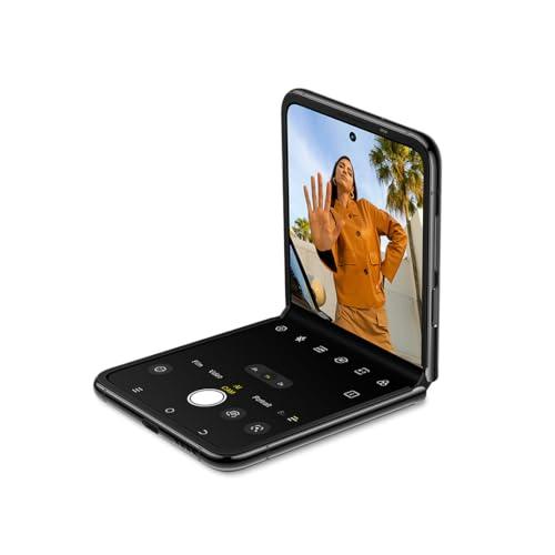 (Refurbished) TECNO Phantom V Flip 5G (Iconic Black 16GB RAM,256GB Storage) | 45W Fast Charging | 32 MP Selfie, 64 Rear Camera| 6.9" Flexible, 1.32" Secondrary AMOLED - Triveni World