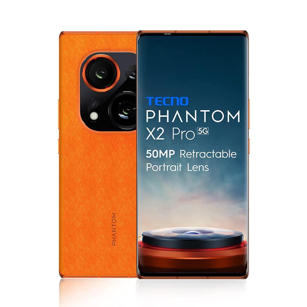 (Refurbished) Tecno Phantom X2 Pro 5G Mars Orange (12GB RAM,256GB Storage) | World's 1st Retractable 50MP Portrait Lens | World's 1st 4nm Dimensity 9000 5G Processor - Triveni World