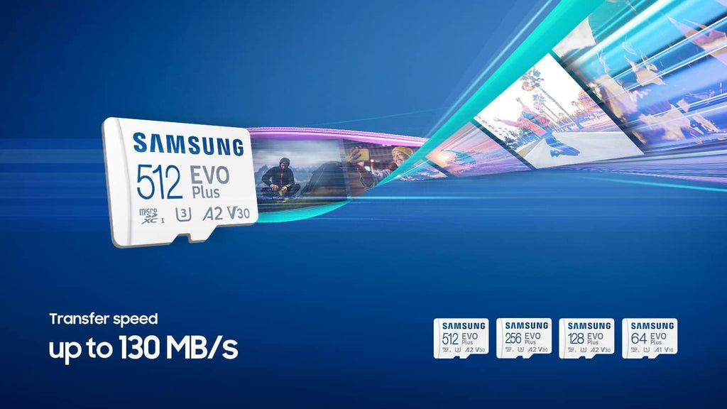Samsung EVO Plus 128GB microSDXC UHS-I U3 130MB/s Full HD & 4K UHD Memory Card with Adapter (MB-MC128KA) - Triveni World