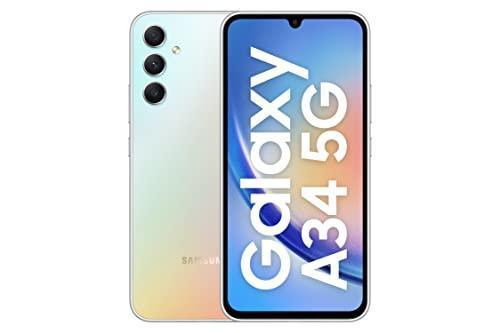 Samsung Galaxy A34 5G (Awesome Silver, 8GB, 128GB Storage) | 48 MP No Shake Cam (OIS) | IP67 | Gorilla Glass 5 | Voice Focus | Without Charger - Triveni World