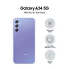 Samsung Galaxy A34 5G (Awesome Violet, 8GB, 128GB Storage) | 48 MP No Shake Cam (OIS) | IP67 | Gorilla Glass 5 | Voice Focus | Without Charger - Triveni World