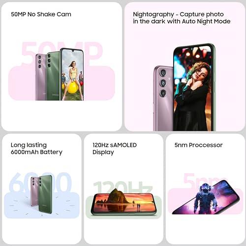 Samsung Galaxy F34 5G (Orchid Violet, 6 GB RAM, 128 GB Storage) | 50 MP No Shake Camera | Auto Night Mode | 120 Hz AMOLED Display | 4K Videos | 6000 mAh Large Battery | Dolby Atmos | Gorilla Glass 5 - Triveni World