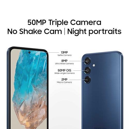 Samsung Galaxy M35 5G (DayBreak Blue,6GB RAM,128GB Storage)| Corning Gorilla Glass Victus+| AnTuTu Score 595K+ | Vapour Cooling Chamber | 6000mAh Battery | 120Hz Super AMOLED Display| without Charger - Triveni World