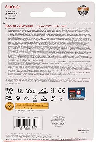 SanDisk Extreme microSD UHS I Card 128GB for 4K Video on Smartphones,Action Cams 190MB/s Read,80MB/s Write & Ultra Dual 64 GB USB 3.0 OTG Pen Drive (Black) - Triveni World