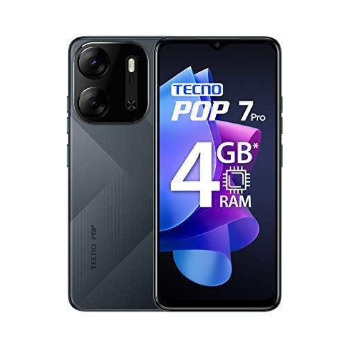 TECNO POP 7 Pro (Endless Black, 2GB RAM,64GB Storage) | Type C Port | 12MP Dual Camera | Up to 4GB RAM with Memory Fusion - Triveni World