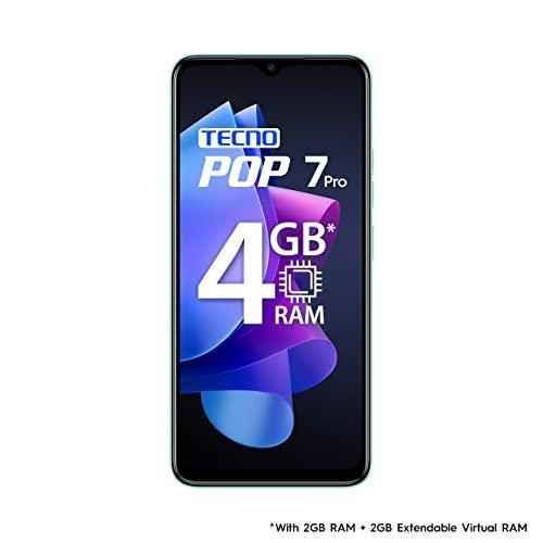 TECNO POP 7 Pro (Uyuni Blue, 2GB RAM,64GB Storage) | Type C Port | 12MP Dual Camera | Up to 4GB RAM with Memory Fusion - Triveni World