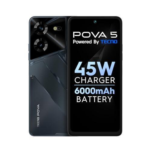 TECNO Pova 5 (Mecha Black, 8GB RAM,128GB Storage) | Segment 1st 45W Ultra Fast Charging | 6000mAh Big Battery | 50MP AI Dual Camera | 3D Textured Design | 6.78”FHD+ Display - Triveni World