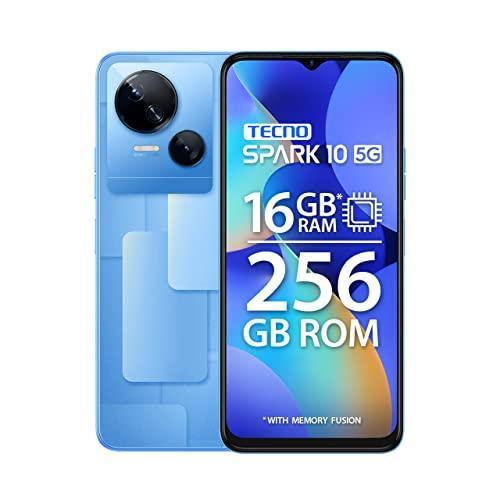 TECNO Spark 10 5G (Meta Blue, 8GB RAM,256GB Storage)|16GB Expandable RAM | Ultra Clear 50MP Superior Rear Camera| Dimensity 6020 7nm Powerful 5G Processor - Triveni World