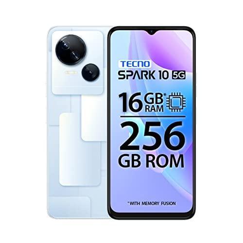 TECNO Spark 10 5G (Meta White, 8GB RAM,256GB Storage)|16GB Expandable RAM | Ultra Clear 50MP Superior Rear Camera| Dimensity 6020 7nm Powerful 5G Processor - Triveni World