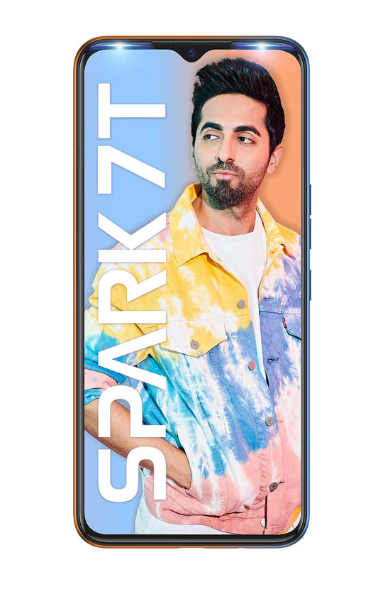 TECNO Spark 7T(Nebula Orange, 4GB RAM, 64GB Storage) 6000 mAh Battery| 48 MP AI Dual Rear Camera - Triveni World