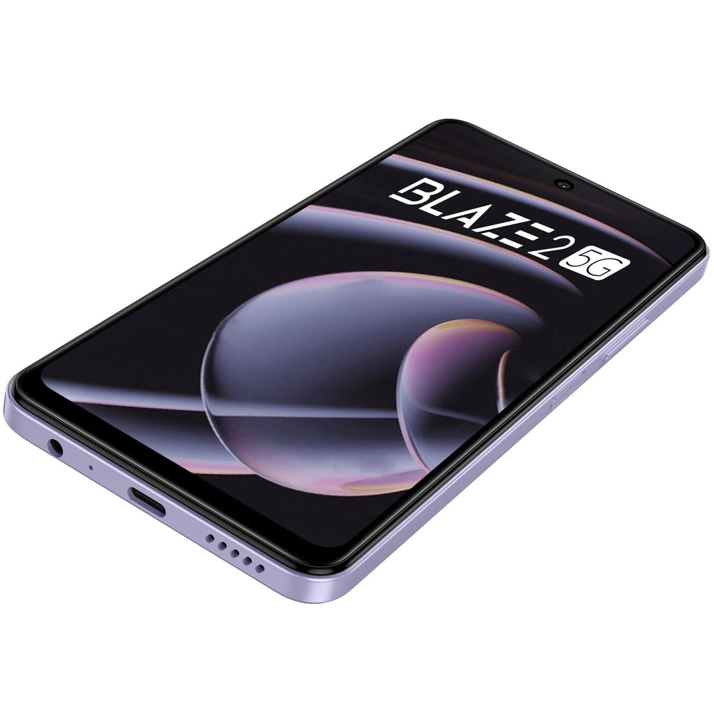 Lava Blaze 2 5G (Glass Lavender, 6GB RAM, 128GB Storage)| Stunning Ring Light| 50 MP AI Camera |5000 mAh Battery| Upto 12 GB Expandable RAM - Triveni World