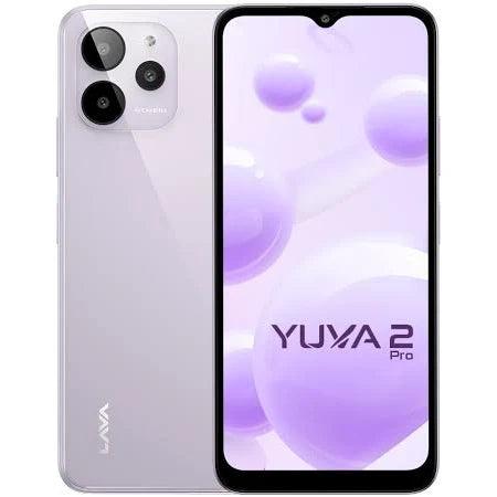 Lava Yuva 2 Pro (Glass White, 4GB RAM, 64GB Storage)| 2.3 Ghz Octa Core Helio G37| 13 MP AI Triple Camera |Fingerprint Sensor| 5000 mAh Battery| Upto - Triveni World