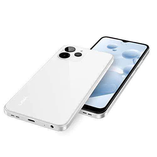 Lava Yuva 2 Pro (Glass White, 4GB RAM, 64GB Storage)| 2.3 Ghz Octa Core Helio G37| 13 MP AI Triple Camera |Fingerprint Sensor| 5000 mAh Battery| Upto - Triveni World
