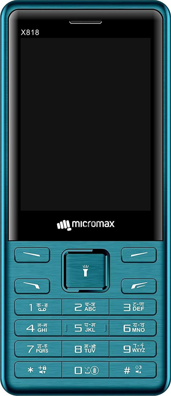 Micromax X818 Blue 7.1 cm (2.8”) Screen 1450mAh Battery Refurbished - Triveni World