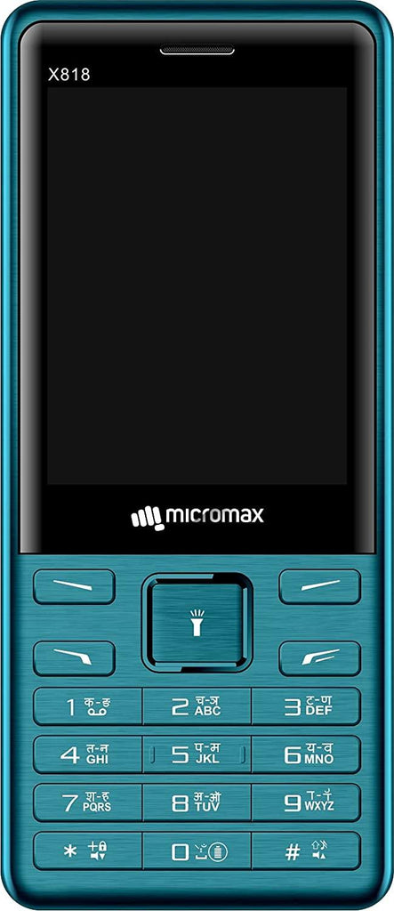 Micromax X818 Blue 7.1 cm (2.8”) Screen 1450mAh Battery Refurbished - Triveni World